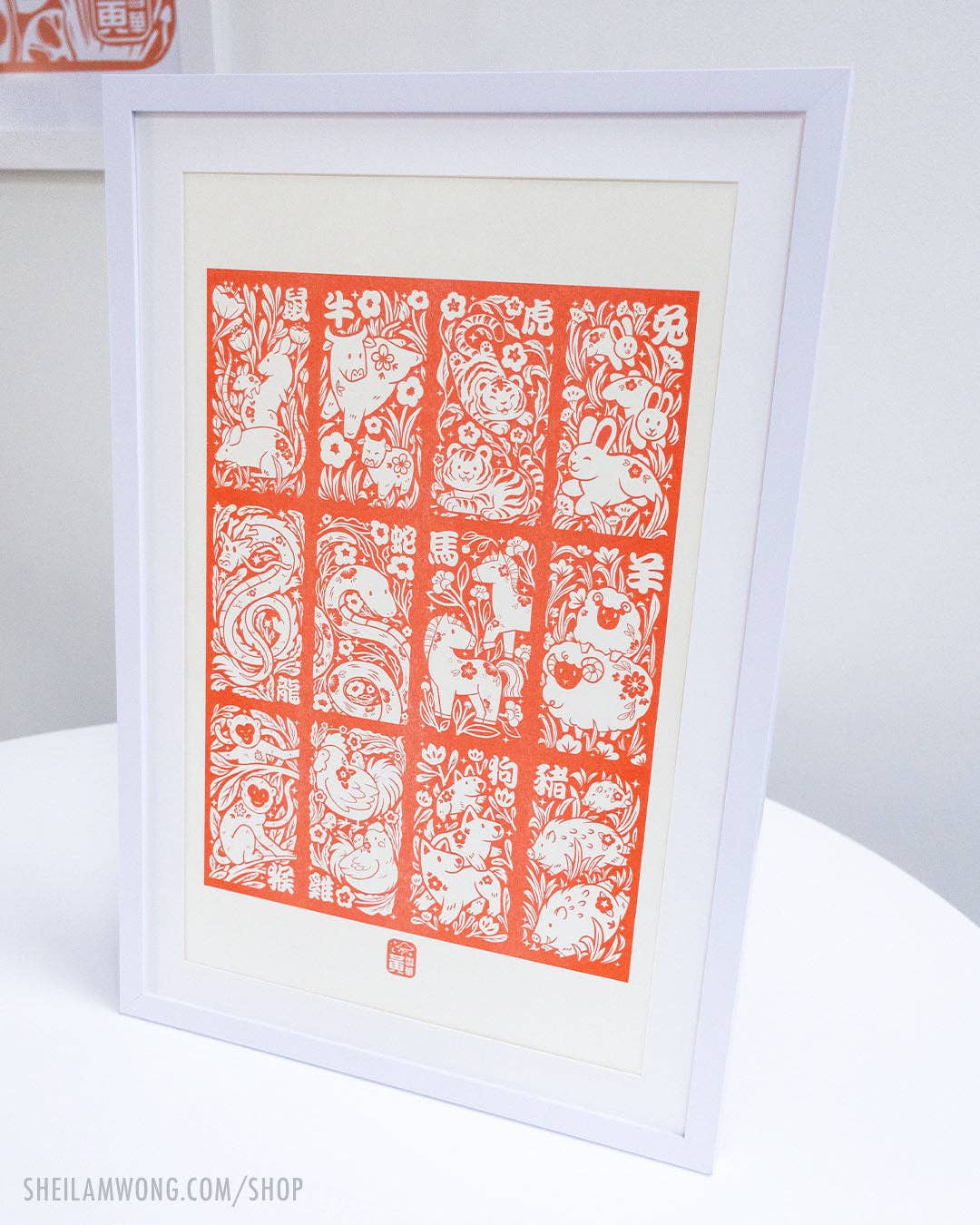 Sheila Wong - Wholesale Art Print - Chinese Zodiac - Riso Print1