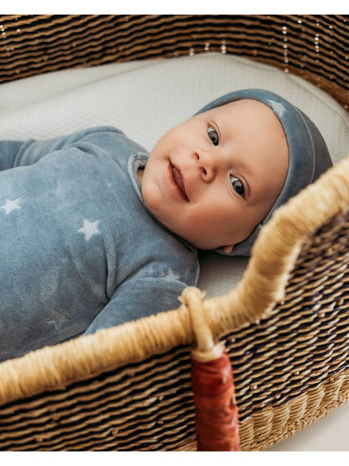 Blue Velvet Star 3 Pc Footie Set for wholesale on Faire3