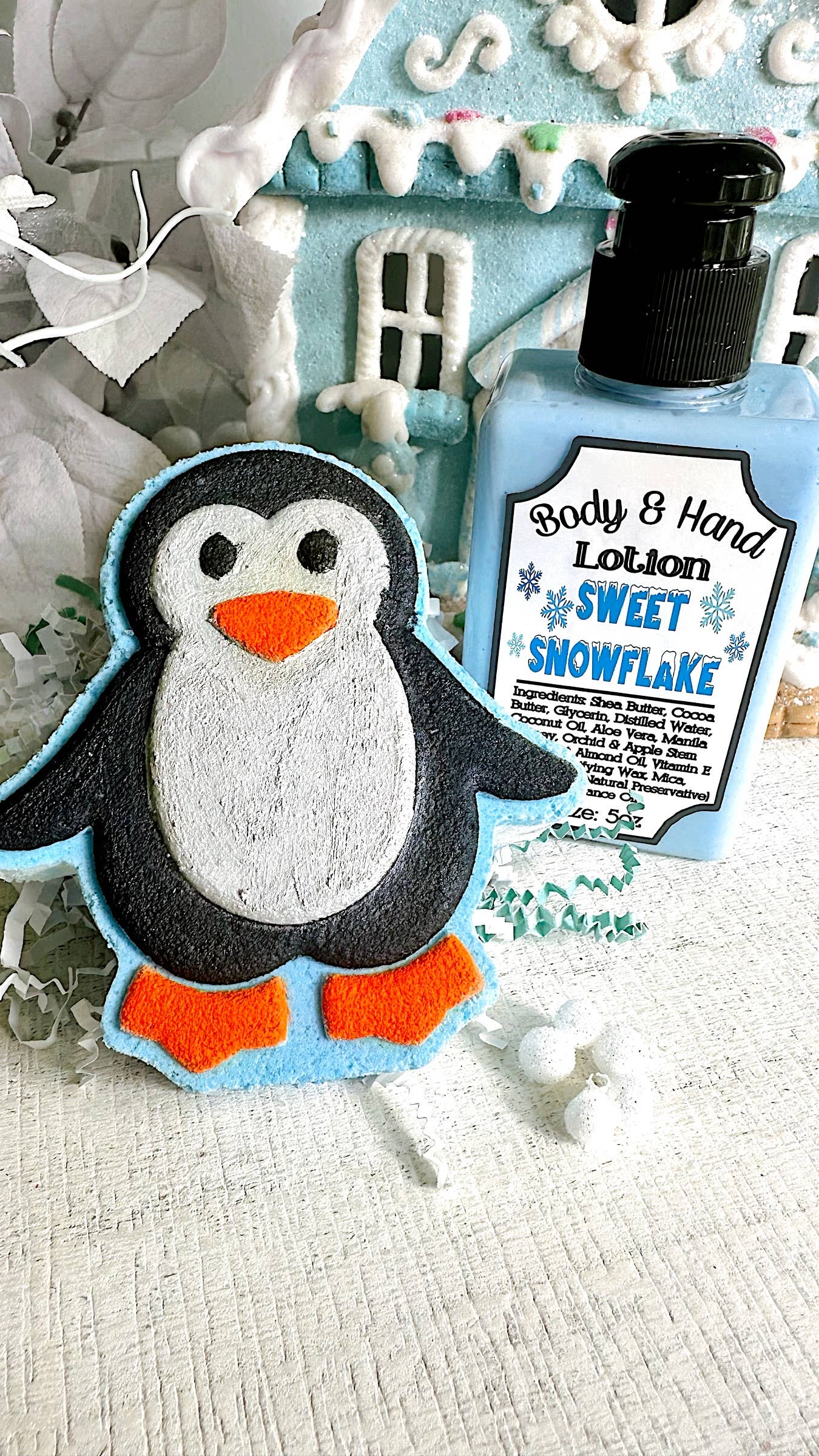 Mandatory Me Time - Wholesale Bath Bomb/Fizz - Chilly Billy Penguin Bath Bomb | Winter Christmas Seasonal1