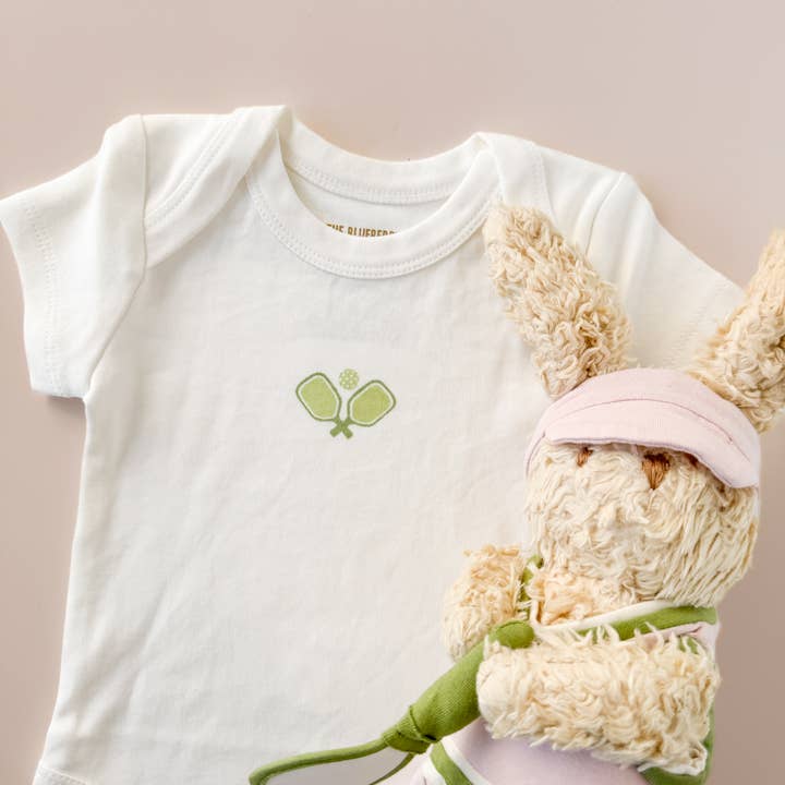 The Blueberry Hill - Wholesale Bodysuit (Non-Footed) - Baby - Onesie Pickleball Baby Romper Organic Cotton Gift Graphic5