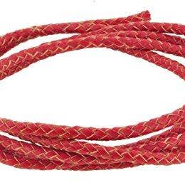 Mandala Crafts - Wholesale Craft Supplies - Mandala Crafts 6mm Braided Leather Cord, Genuine Leather Round Bolo Cord for Jewelry Making, Bolo Ties, Wrapping, Crafting5
