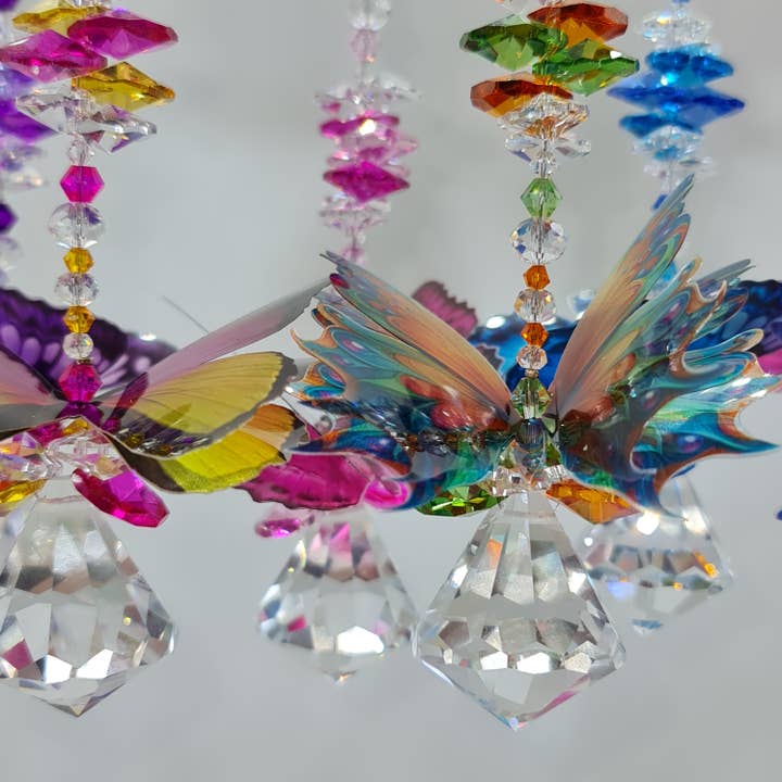 Gifts N Crystals - Wholesale Suncatcher - Butterfly Suncatcher gifts, medium size diamond crystals 8