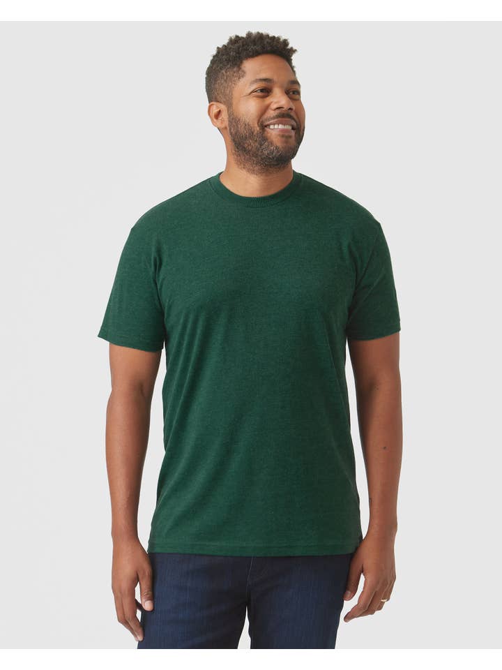 True Classic - Wholesale T-Shirt - Men's - Evergreen Heather Crew Neck T-Shirt #2