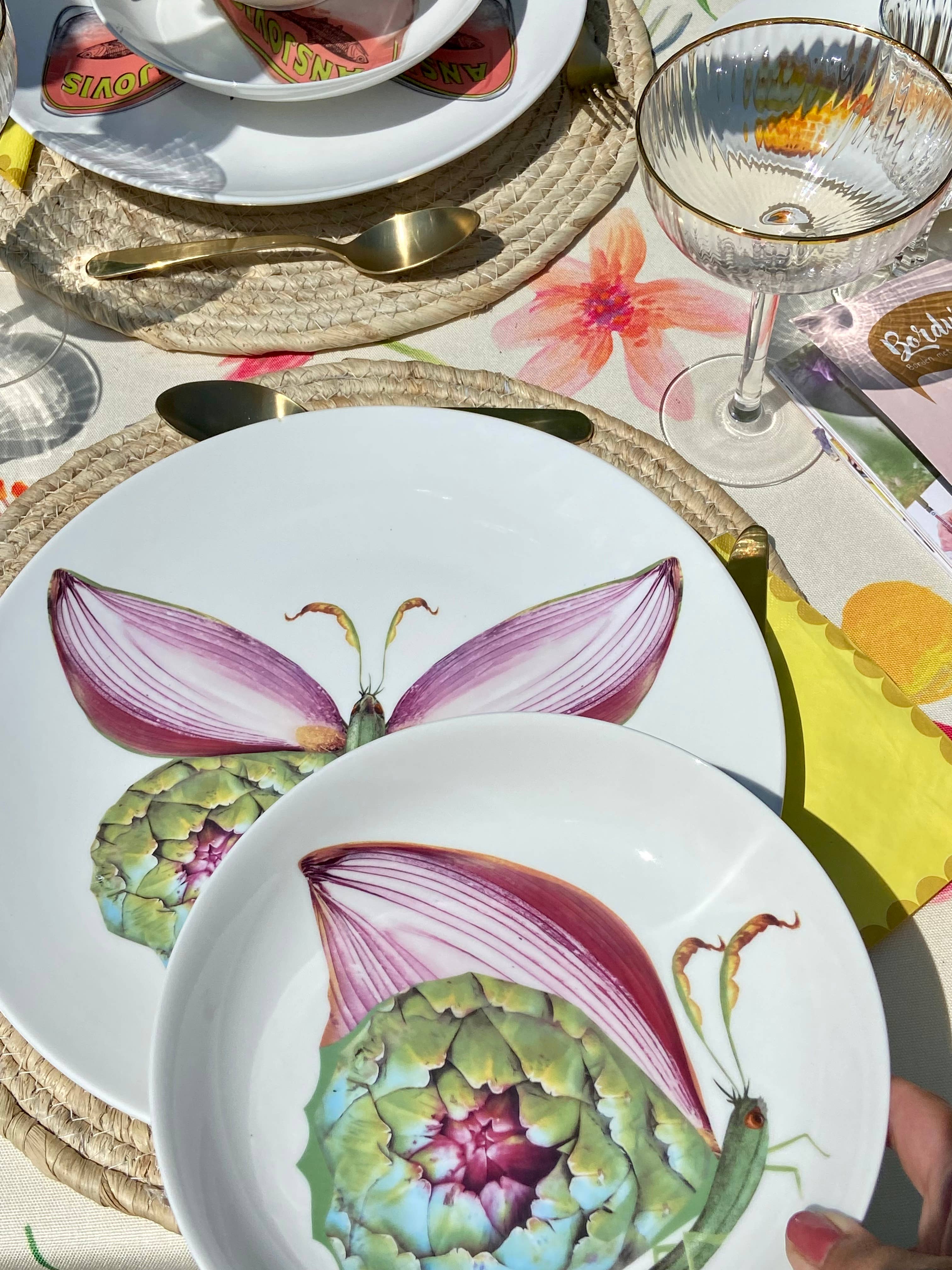 Bordy's - Wholesale Dinner Plate - The Dolce Vita of a Farfalla - Piatti Fondi16