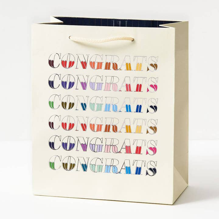 Paper Source Wholesale - Wholesale Gift Bag - Colorful Congrats Gift Bag