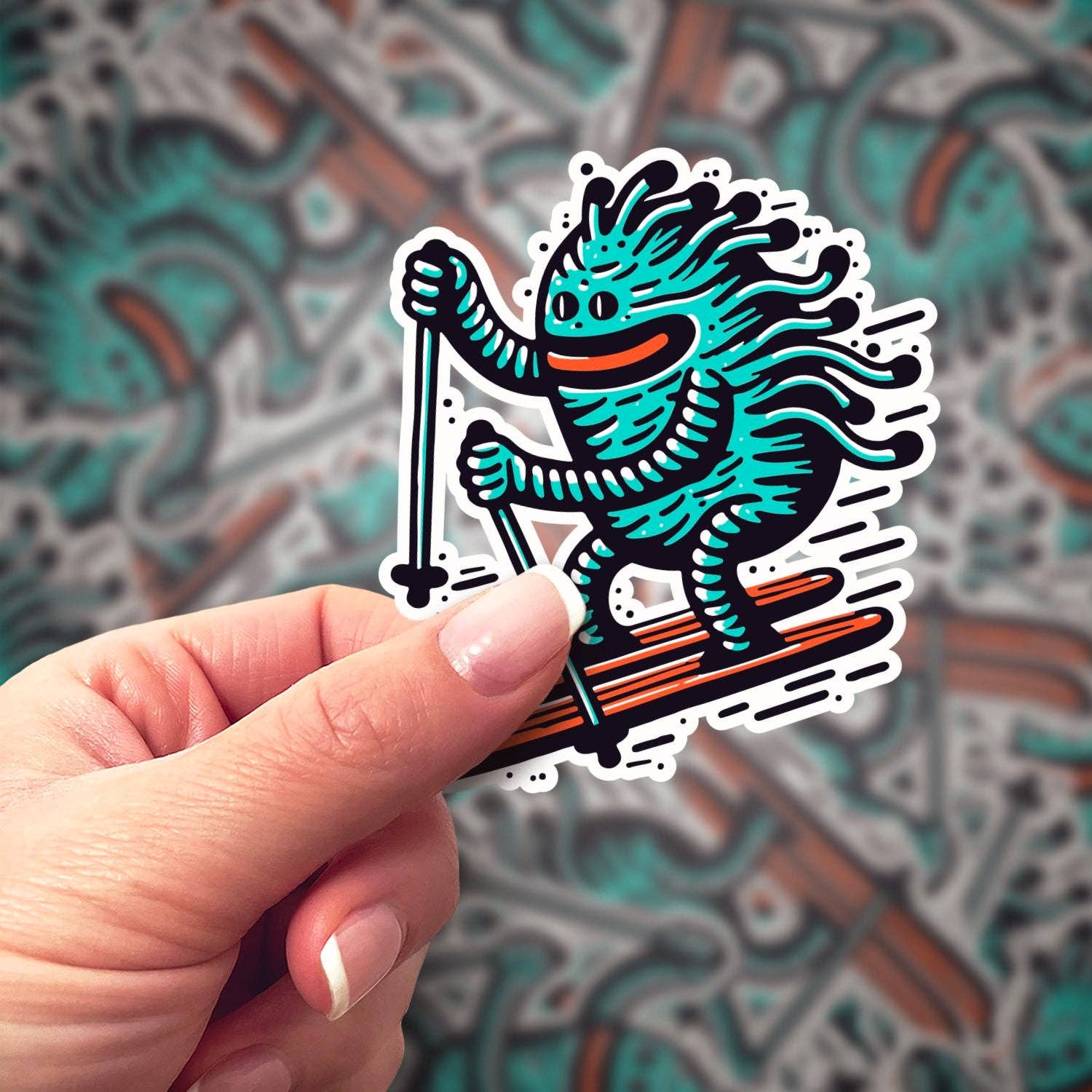 Bumblebird - Wholesale Sticker - Skier Sticker1
