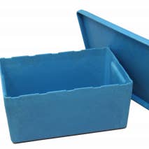 Boîte Re-wood® grande avec couvercle, bleue pour la vente par Wissner® aktiv lernen