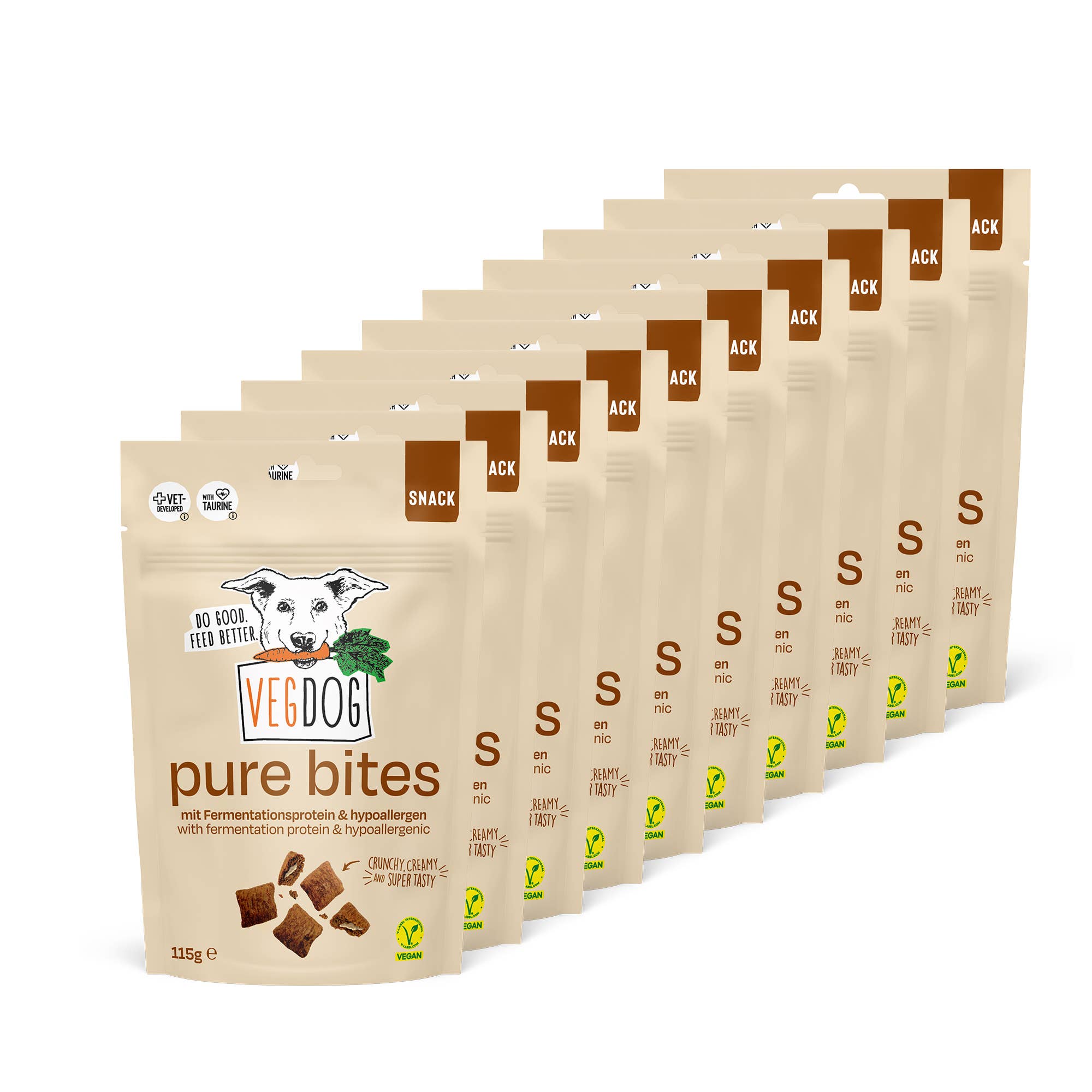VEGDOG - Wholesale Pet Treats - Dog - PURE BITES 115 g1
