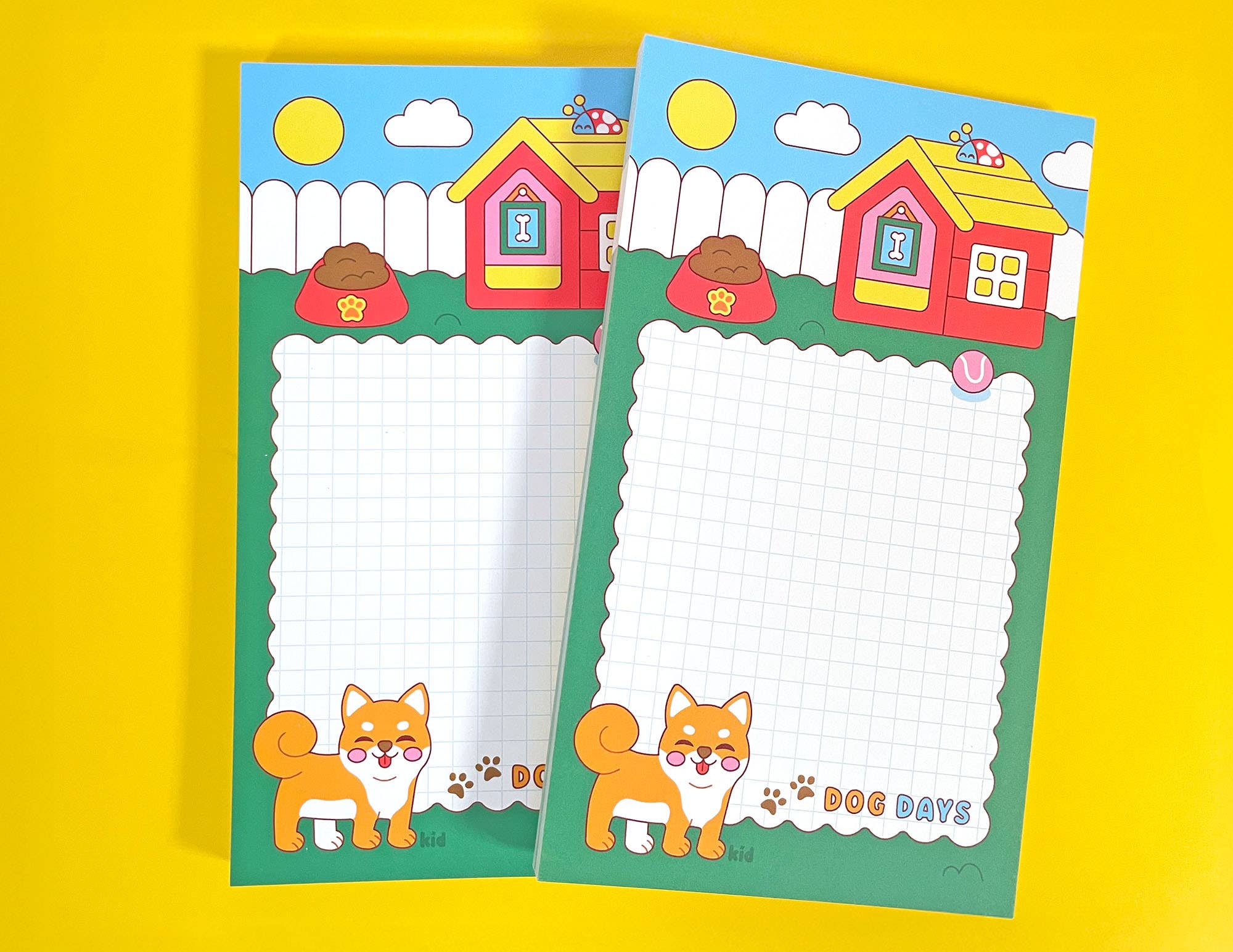 Kidnichols - Wholesale Notepad - Dog Days Notepad | Shiba Inu | Cute Summer Stationery Gift1