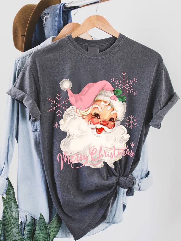 SCT-Y4369 Vintage Santa Claus Graphic T-shirt and other Purchase Wholesale christmas graphic t shirts. Free Returns & Net 60 Terms on Faire trending on Faire.