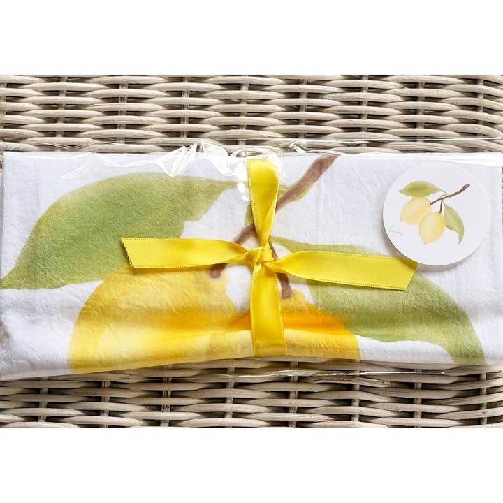 Bebe Blu Designs, LLC - Wholesale Tea Towel - Lemons Tea Towel, Kitchen Decor, Lemon Flour Sack Towel4