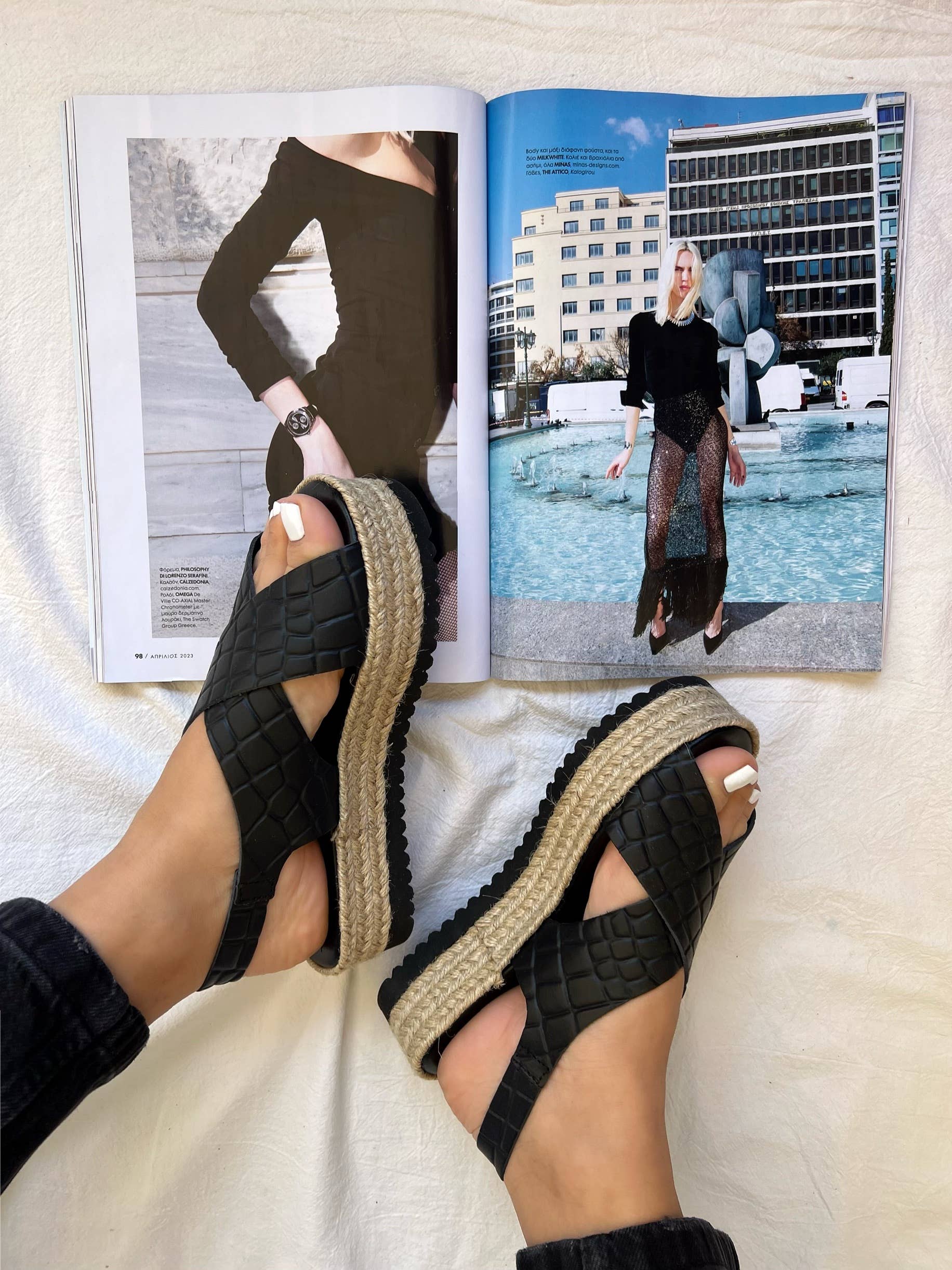 Christina Christi - Vente Sandales – femme - Sandales en cuir noires pour femmes, été, faites à la main7