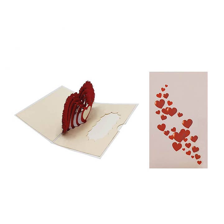 RF Distribution - Vendita all'ingrosso Biglietti per San Valentino - Biglietto Origami Surprise Cuore2