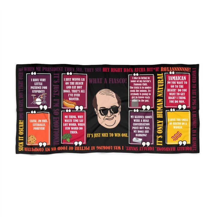 Serviette de plage Kevin Malone pour la vente par TV Show Gifts