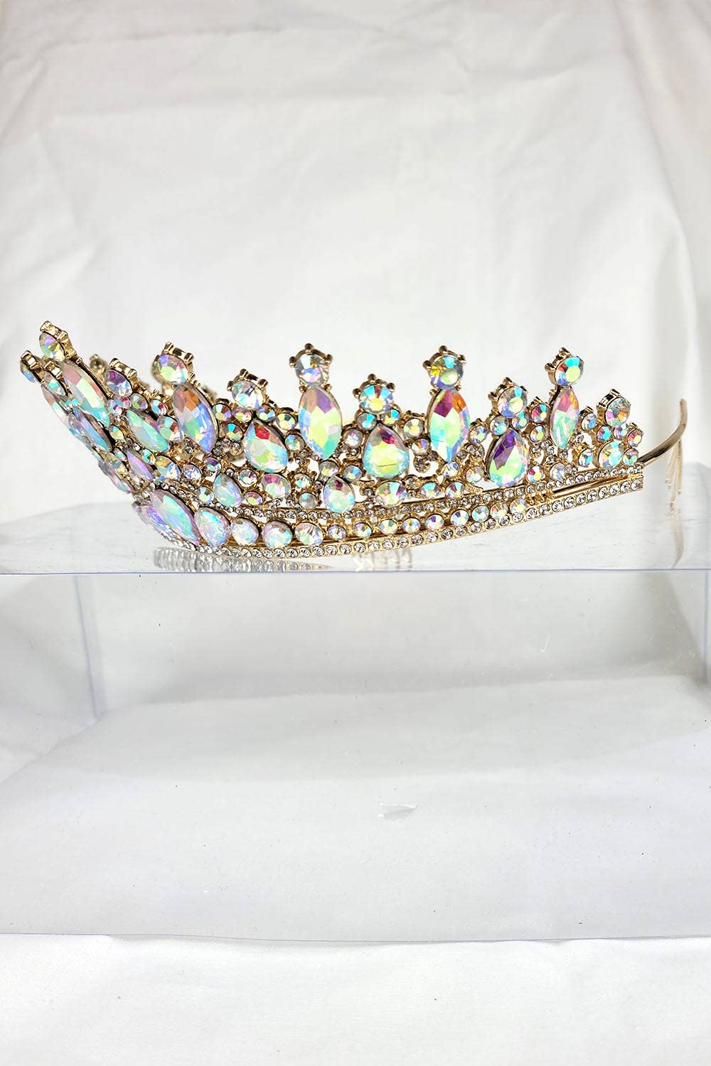 Chicas - Wholesale Tiara - Women's - One Size Fits All Tiara With Jewels HT9329