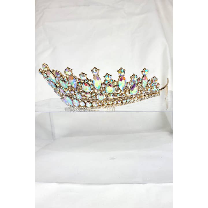 Chicas - Wholesale Tiara - Women's - One Size Fits All Tiara With Jewels HT9329