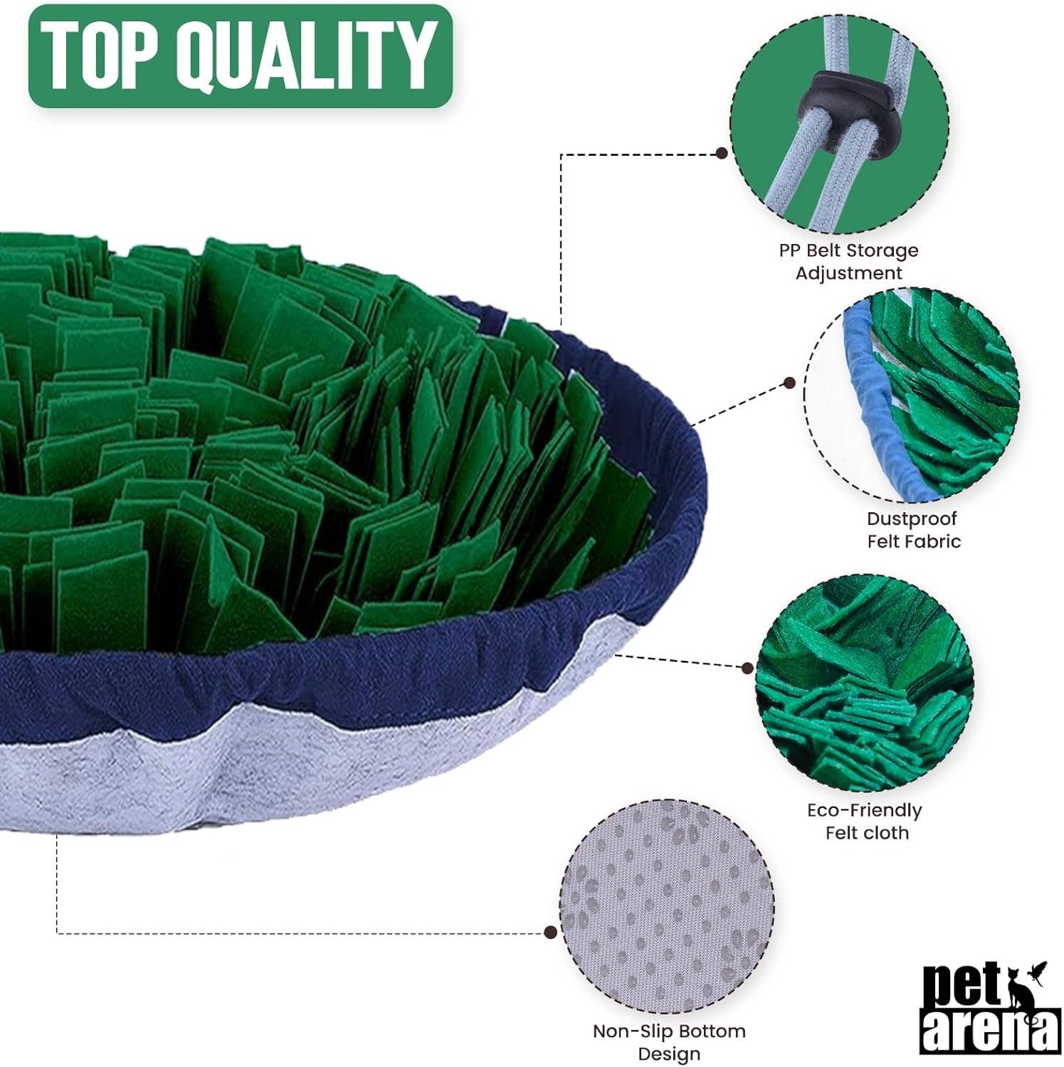 VIGOR - Vente Tapis de gamelle – chien - Jouet interactif ajustable pour puzzle pour grandes et petites races11