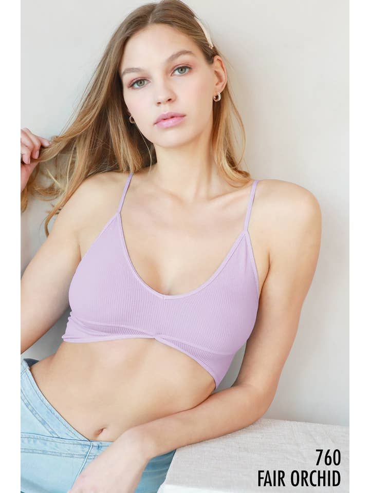 NIKIBIKI - Wholesale Bralette - Women's - NS8106 - Ribbed Triangle Bralette
