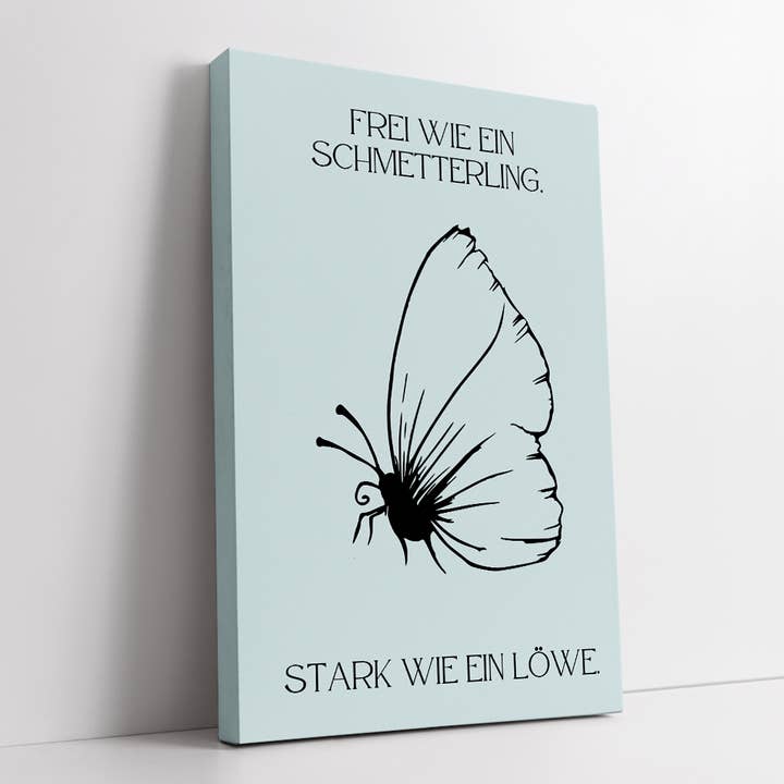 Libre como una mariposa, fuerte como un león para venta al por mayor de TheMotivation