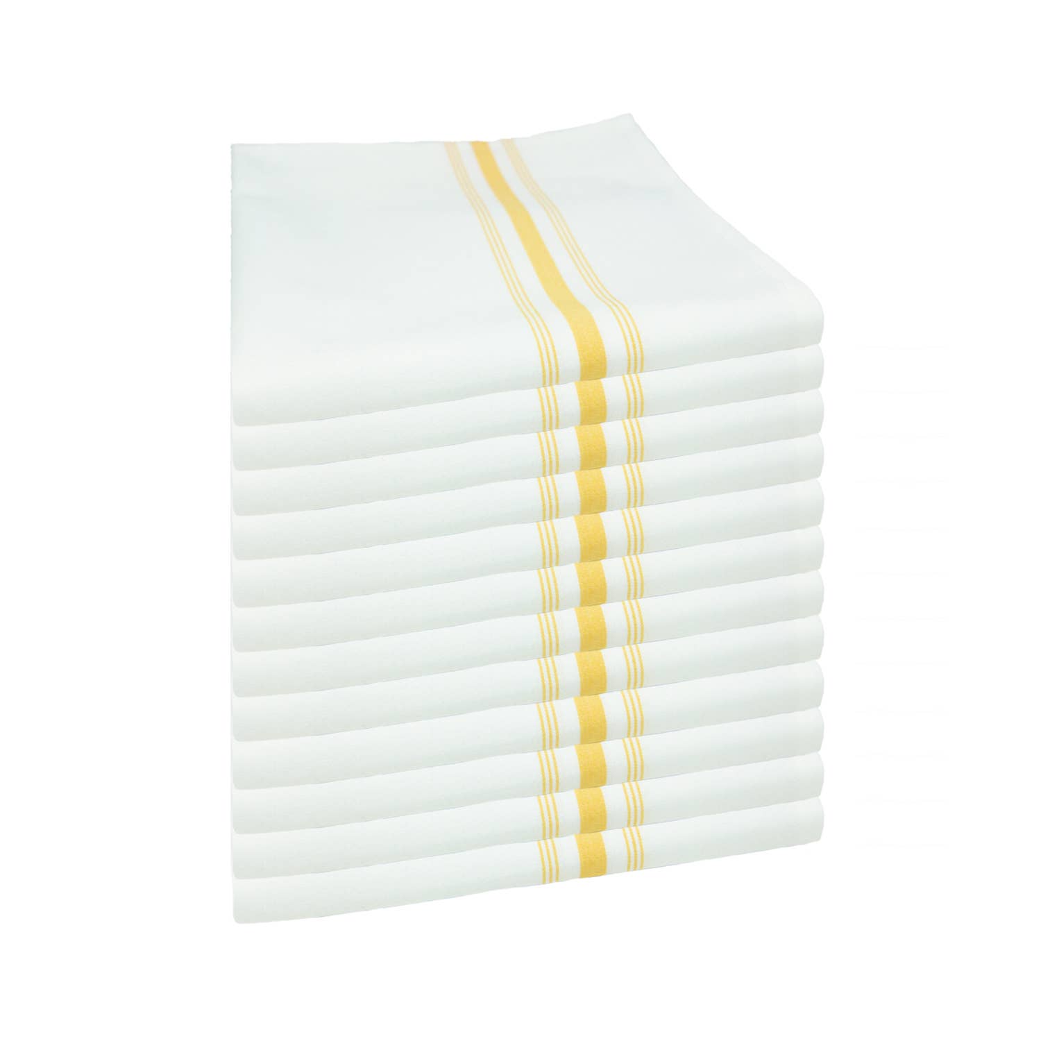 Arkwright Home - Wholesale Dinner & Cloth Napkin - Striped Bistro Napkins (12pk) - Spun Polyester, Colors,18x2227