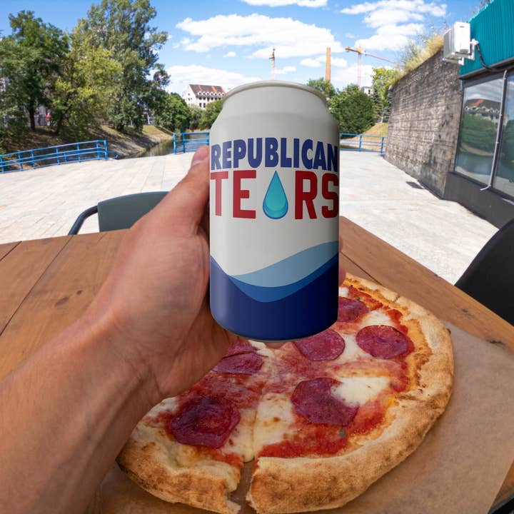 Beersy - Wholesale Drink Huggers & Koozies - Republican Tears Silicone Can Cooler, Koozie, Can Holder