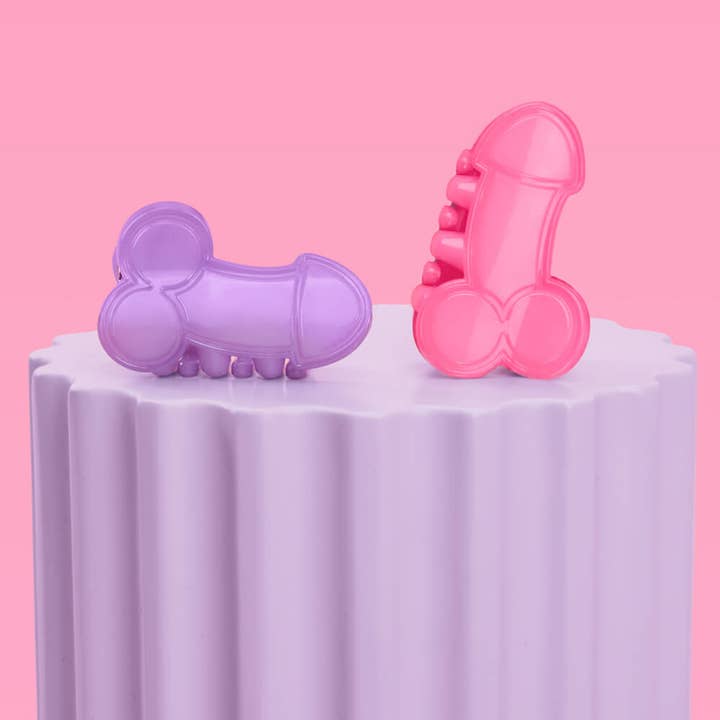 xo, Fetti - Wholesale Hair Clip - Women's - Bachelorette Penis Claw Clip, Bridal Gift, Naughty Decor1