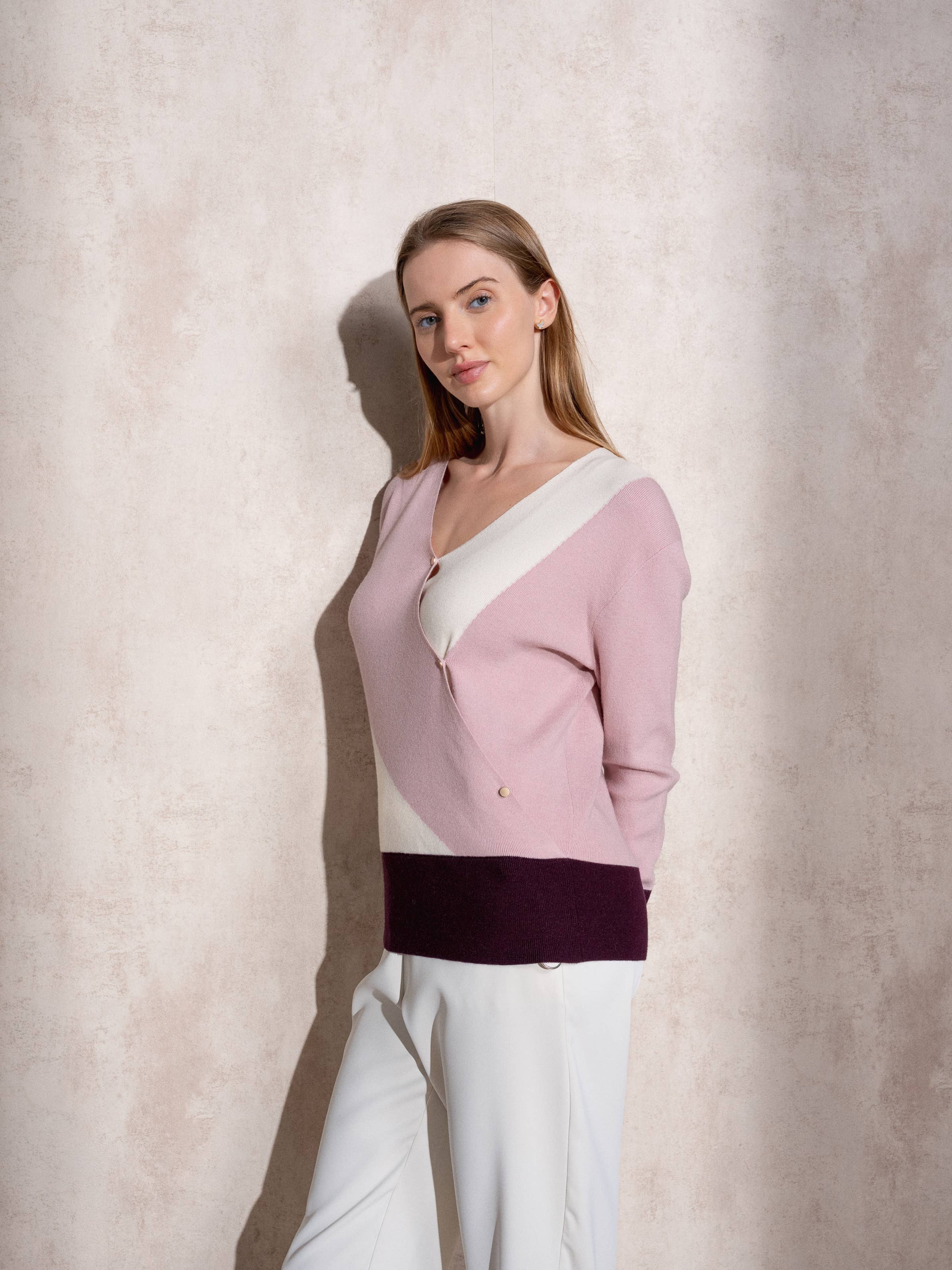 SMF - Vendita all'ingrosso Maglione tricot - Donna - 259100 - CACHE COUER 49%VI 28%PE 23%NY2