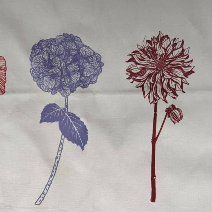 Theedoekenset met bloemen (set van 4 stuks) voor wholesale door Salty Raven Glassware