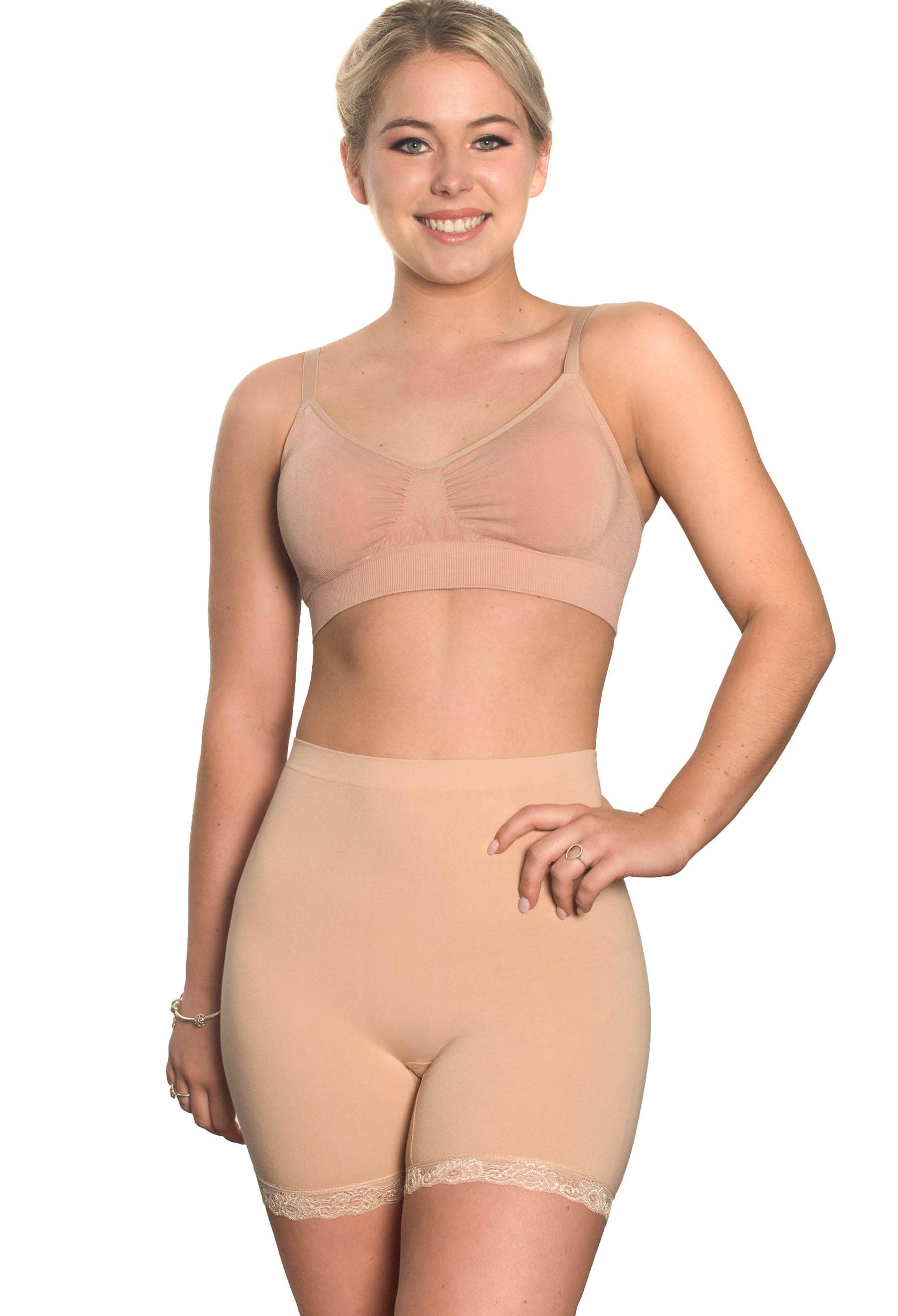 B Free AUSTRALIA - Wholesale Underwear - Women's - Anti Chafing High Rise Petite Cotton Shorts22