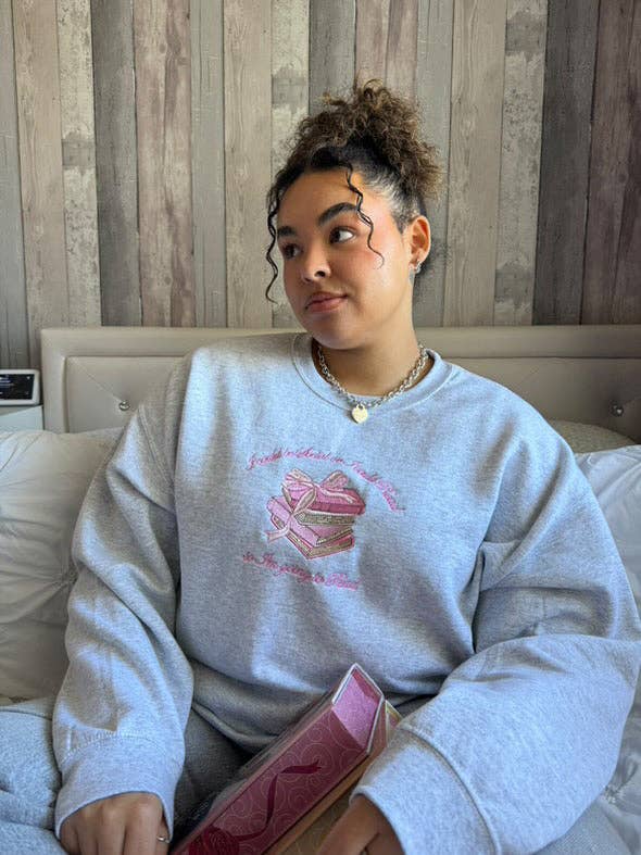 I could be Social Bookish Quote Embroidered Sweatshirt for wholesale by N Embroideries