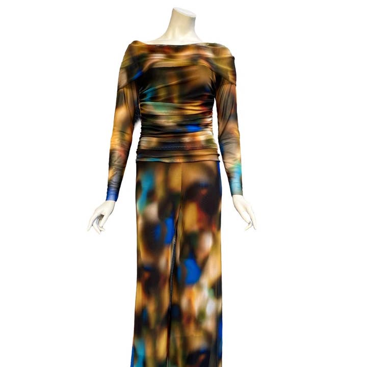 BECKY Buksedragt med rynket bodice uden skulder. for engroshandel hos Elana Kattan