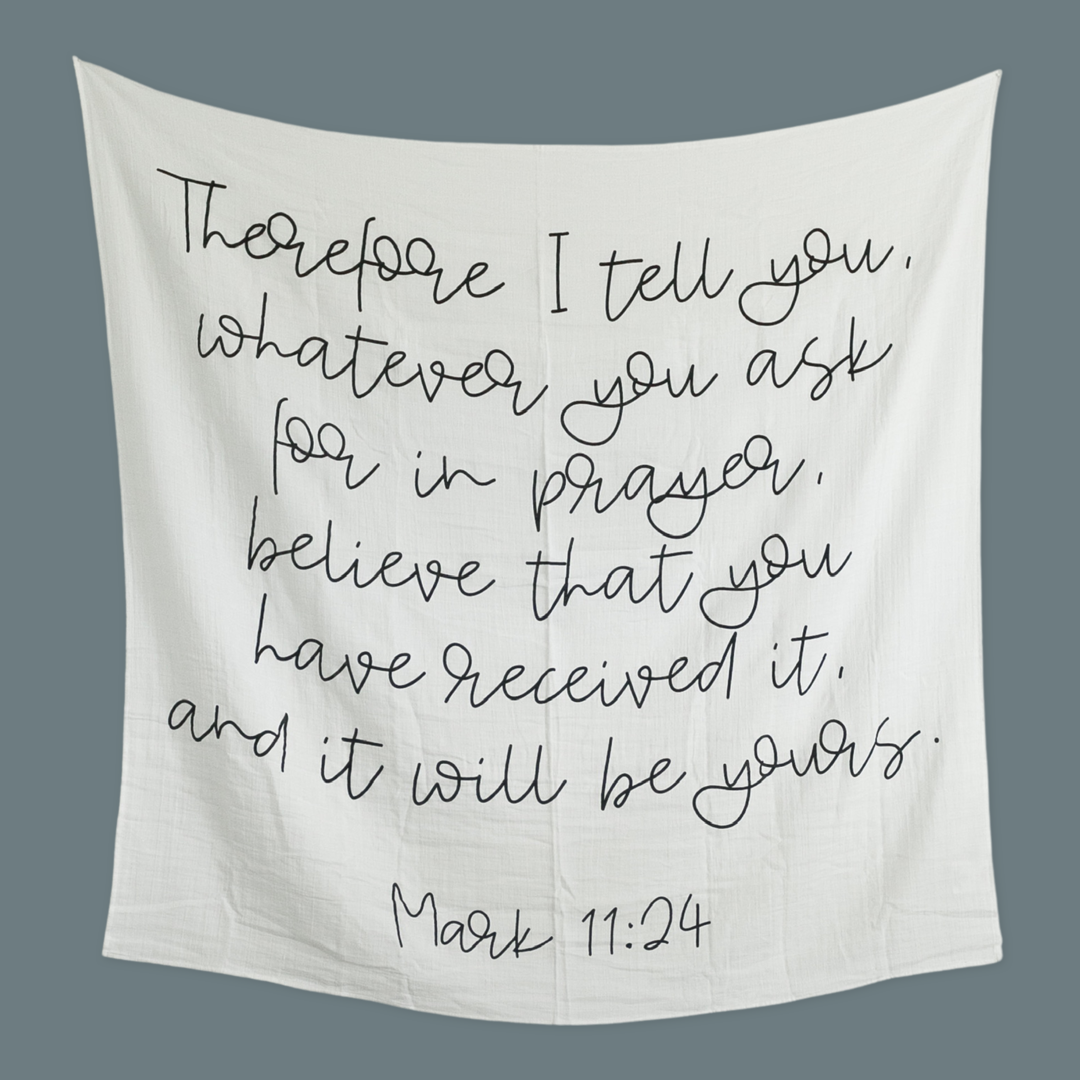 Modern Burlap - Wholesale Swaddle - Baby - Organic Swaddle Blanket- Mark 11:247