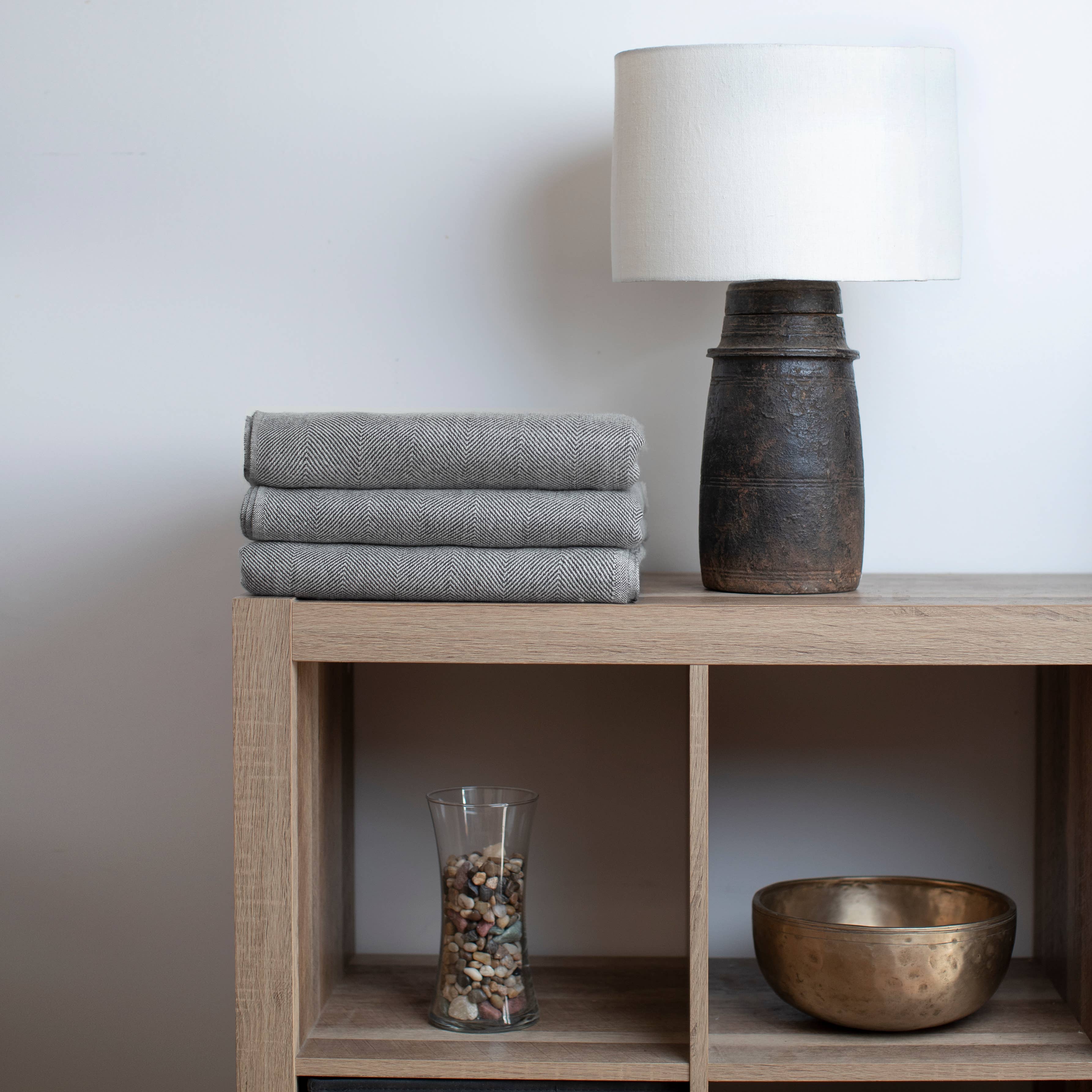 ART HIMALAYAN TRADING LTD - Vente Plaids - Plaid de Luxe en Cachemire à Chevrons de Noël RCLJ2