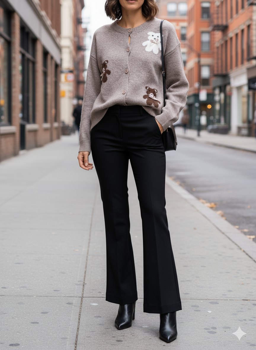 MOOYA - Wholesale Cardigan - Women's - Soft Bear Cardigan - MK0050