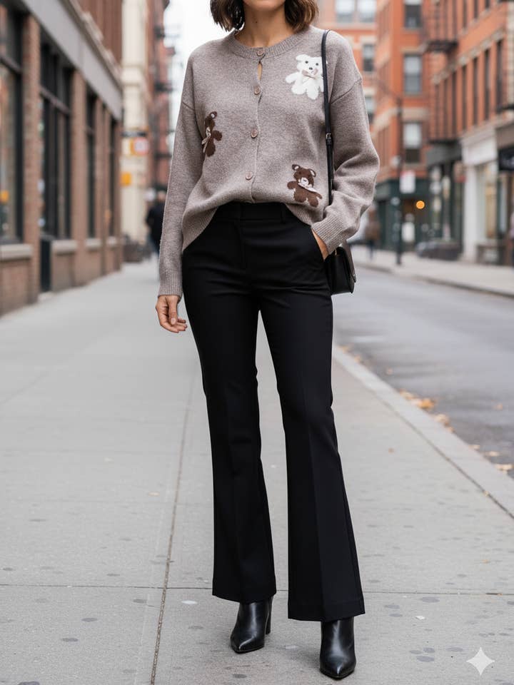 MOOYA - Wholesale Cardigan - Dames - Zachte Beren Cardigan - MK005