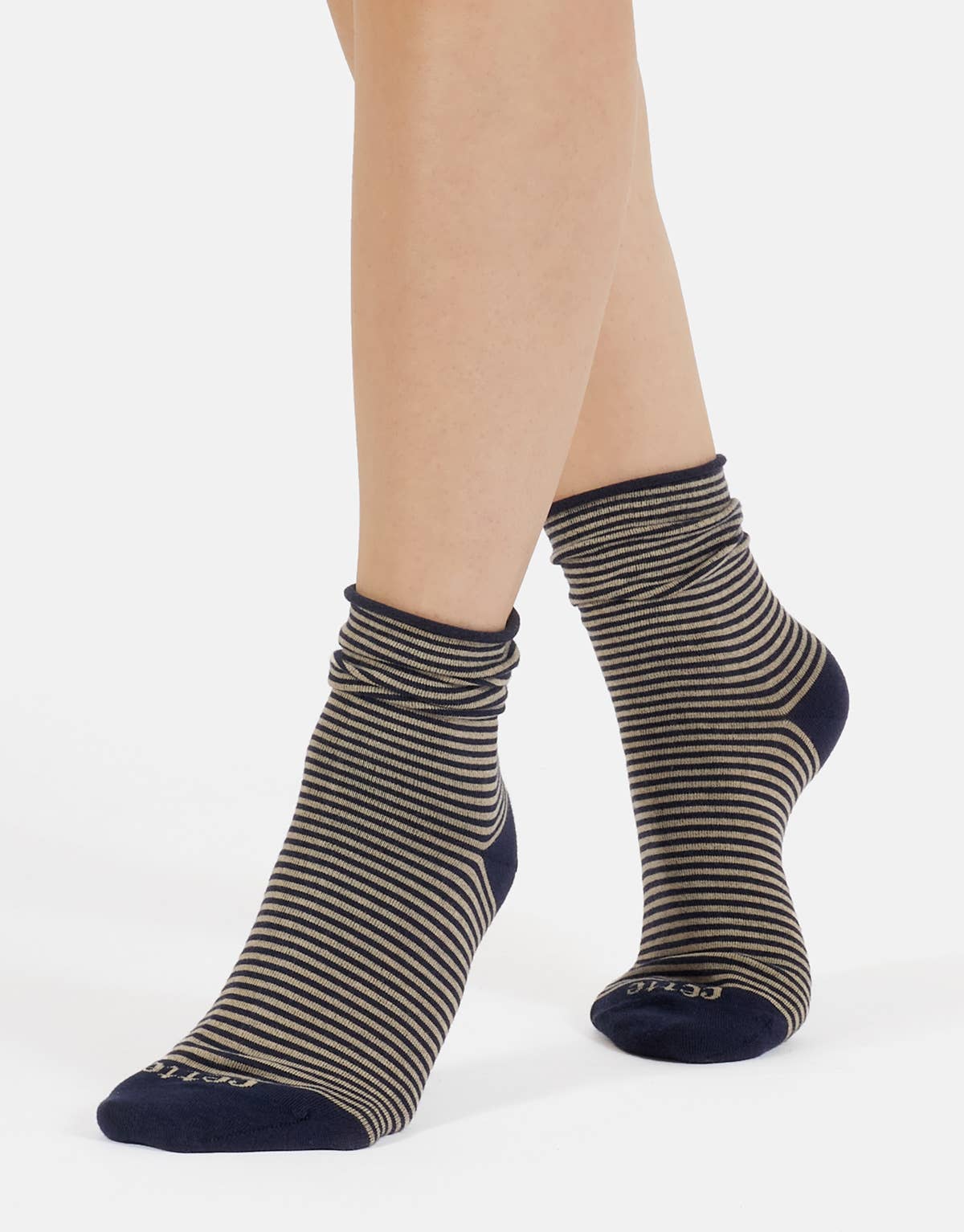 Navy Women Cotton Socks Ribbed Socks Slouchy Socks Loose Top  for wholesale on Faire2