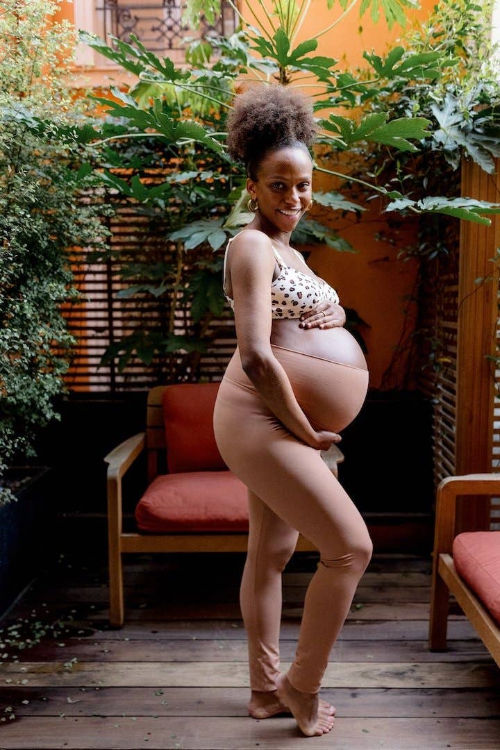 Bloom clay maternity and postpartum leggings for wholesale on Faire4