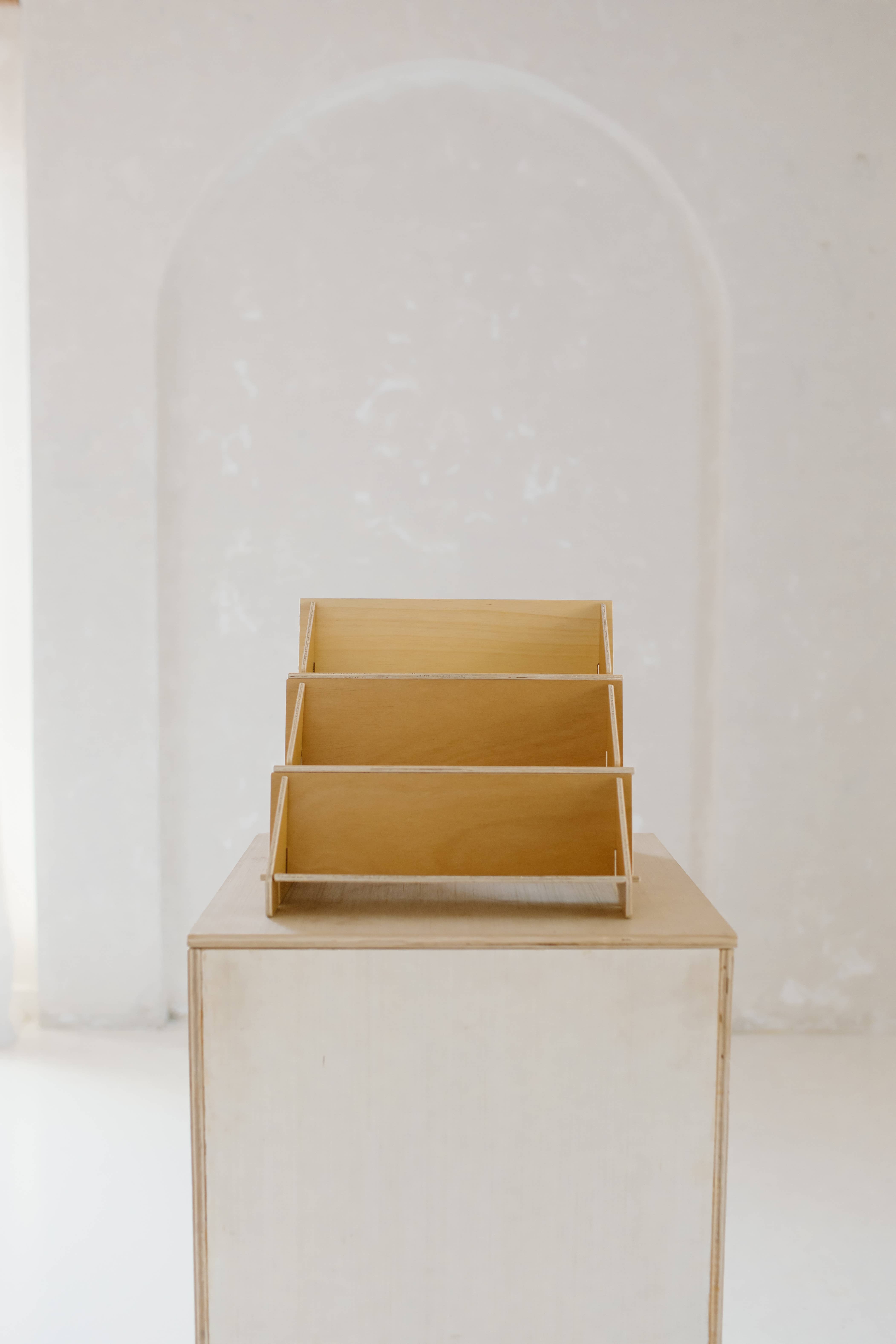 Reminder Nail Polish - Wholesale Display Shelf - 3-Tiered Birch Shelf (13")7