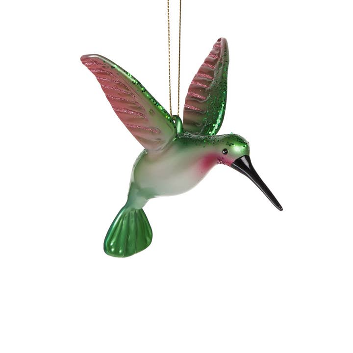 C&F Home - Wholesale Ornament - Christmas Hummingbird Glass Ornament