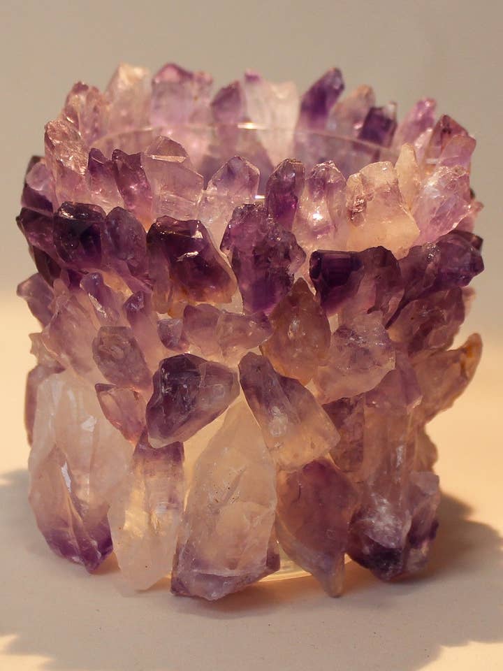 Amethyst Crystal Votive for wholesale by Nate Ricketts Design