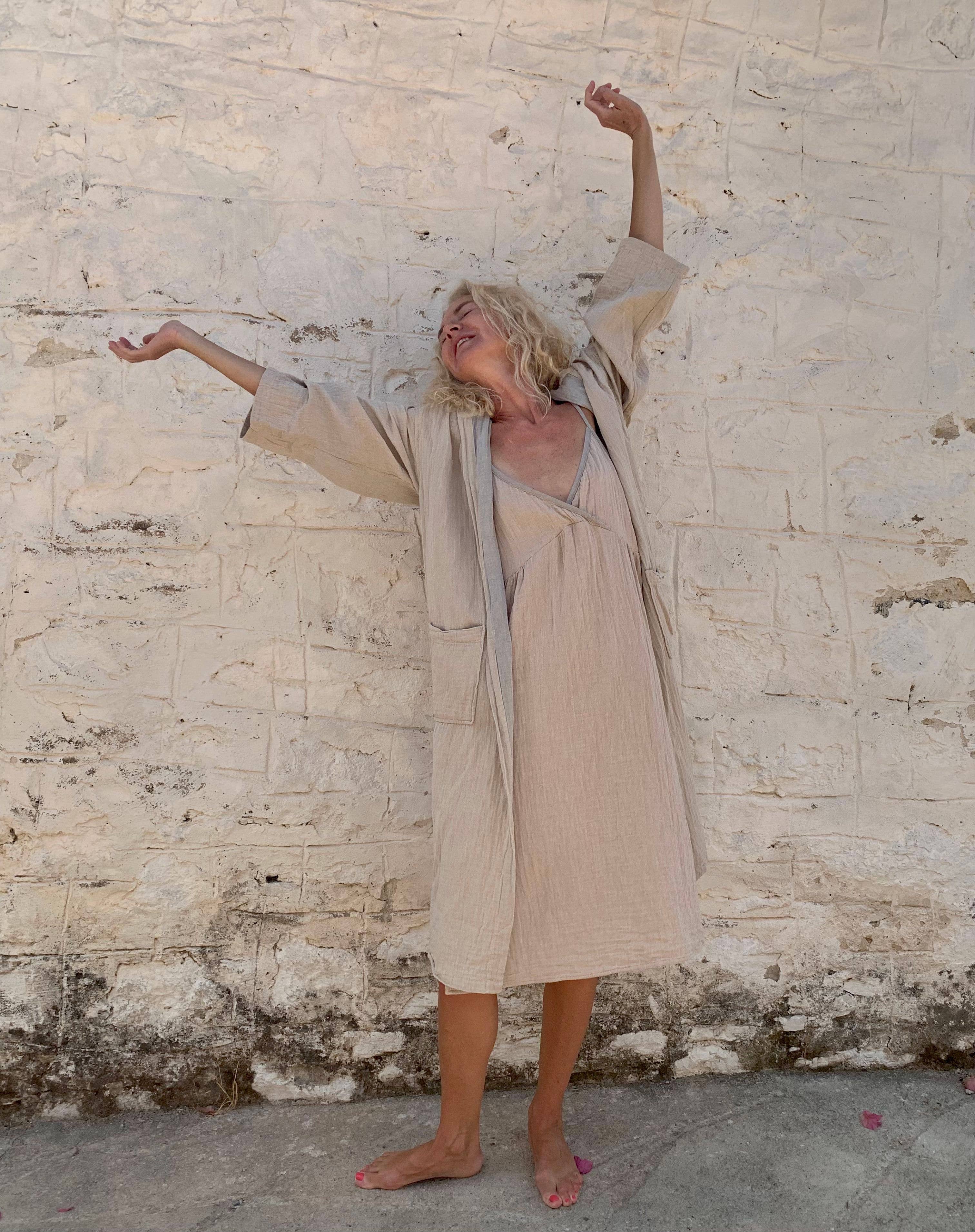 loom.ist – Robe - Mulher por atacado – Robe com Capuz de Musselina44