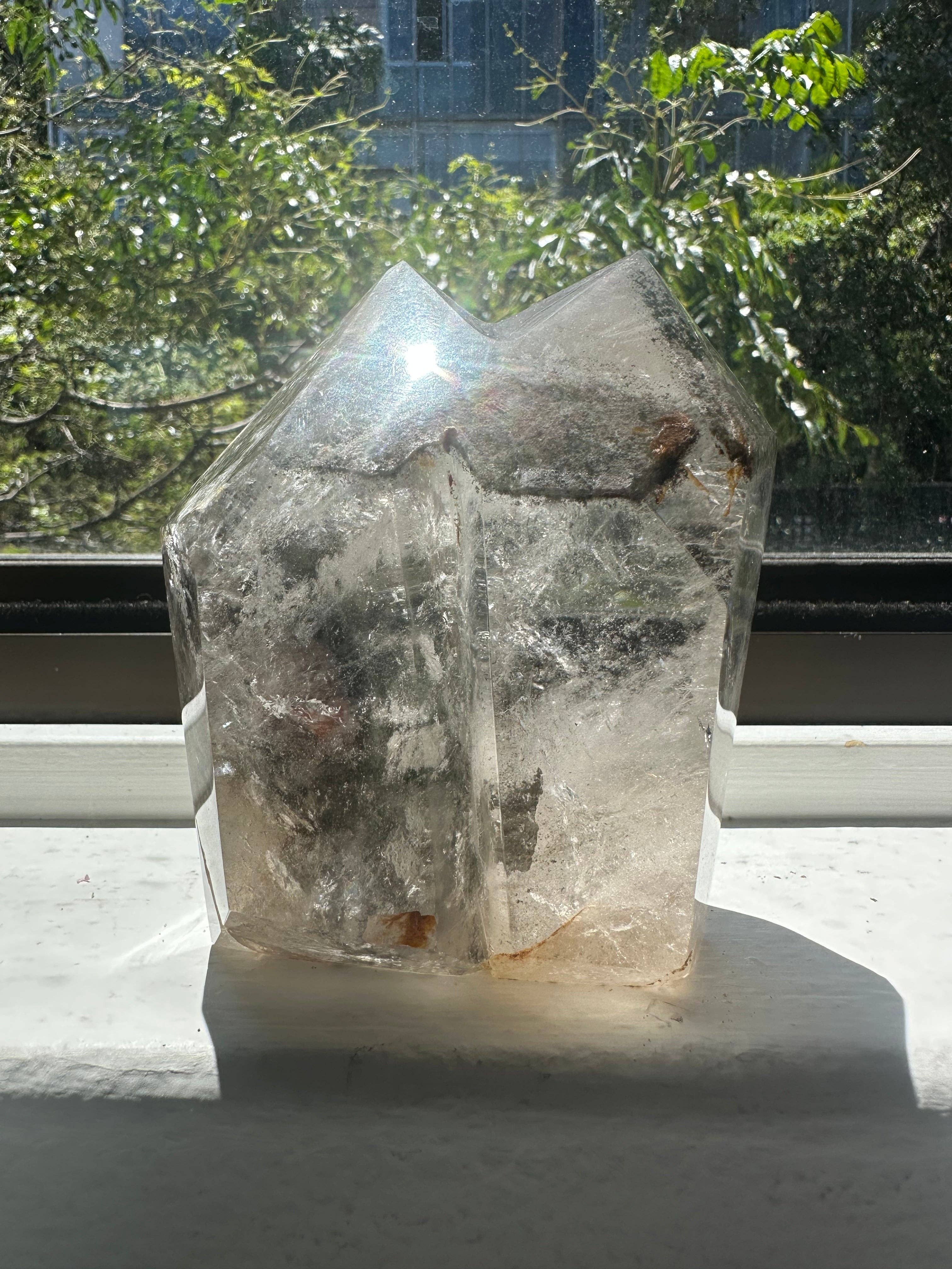 Moon Rituals - Wholesale Spiritual stone/crystal - Large Garden Quartz Twin Tower – Rare Healing Crystal for Spiritual Growth, Christmas Crystal Gift #51
