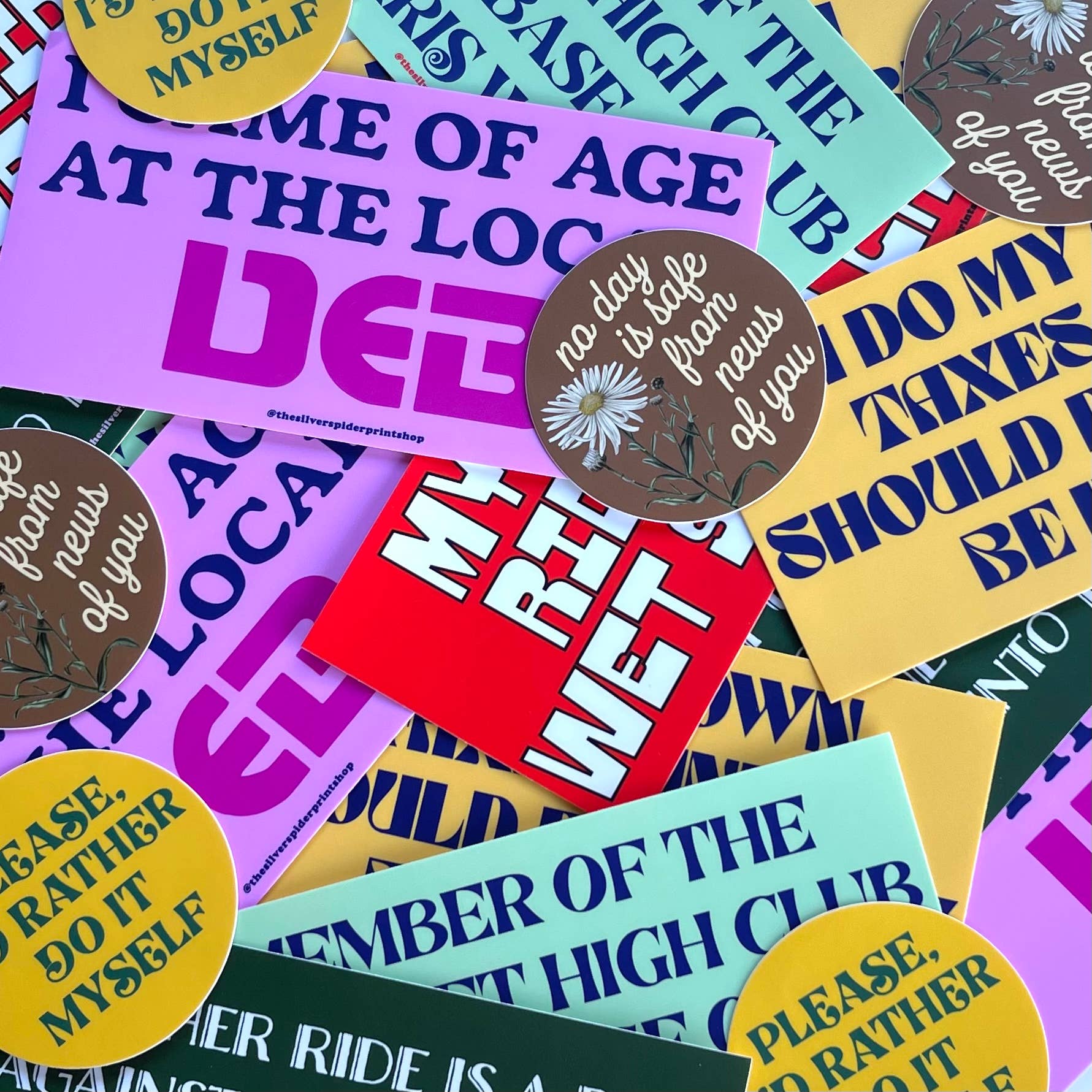 The Silver Spider - Wholesale Sticker - Please I’d Rather Do It Myself vintage style Sticker2