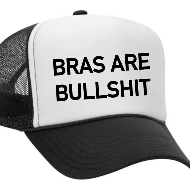 Inappropriate Trucker Hats - Wholesale Trucker Hat - Women's - Bras Are Bullshit Trucker Hat