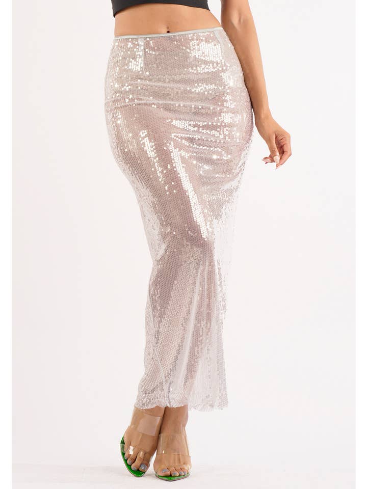 K Too - Wholesale Skirt - Women's - Sequin maxi skirt6