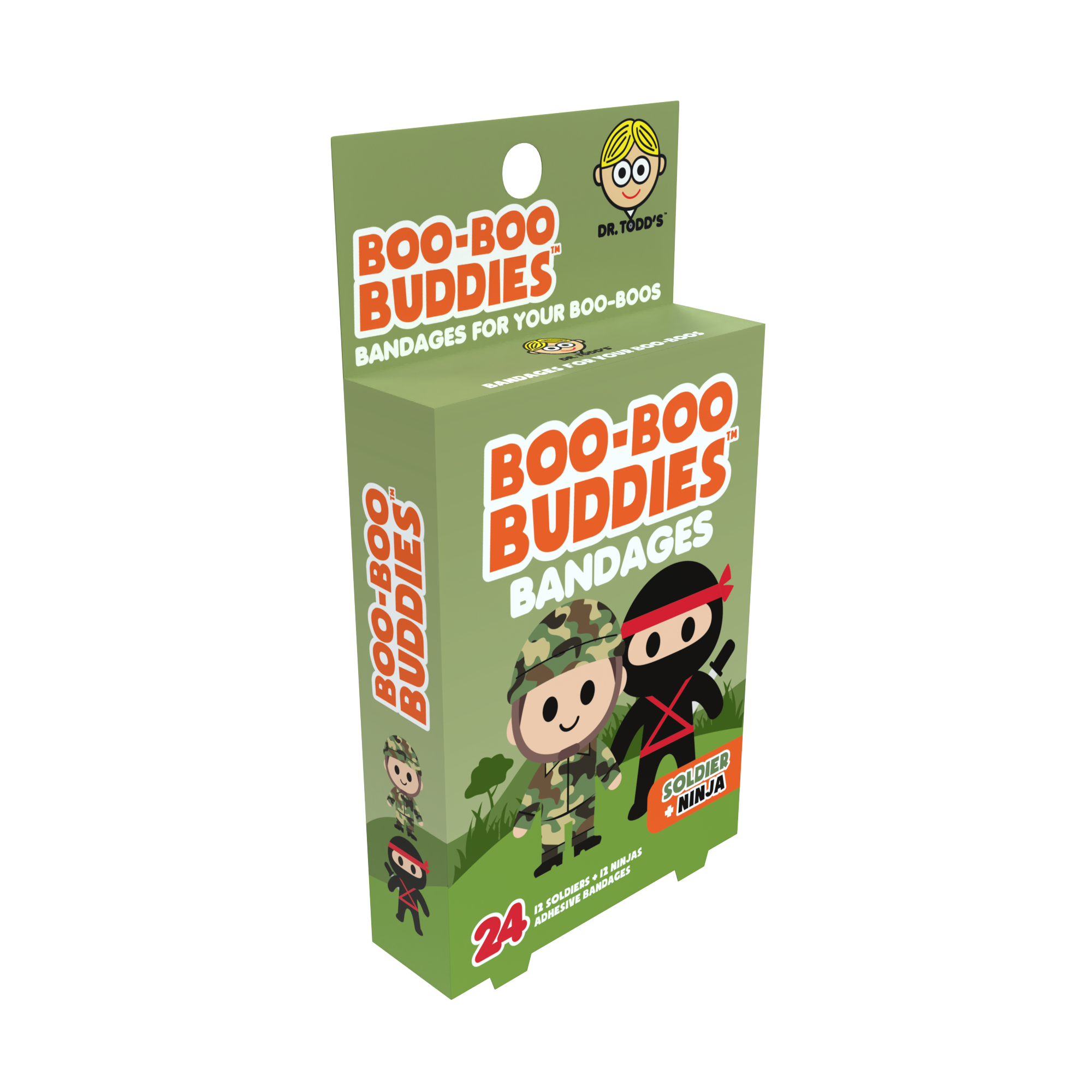 Boo Boo Buddies - Wholesale Bandaids/Bandages - Kids Bandages – Soldier + Ninja (24 Count, Latex-Free)3