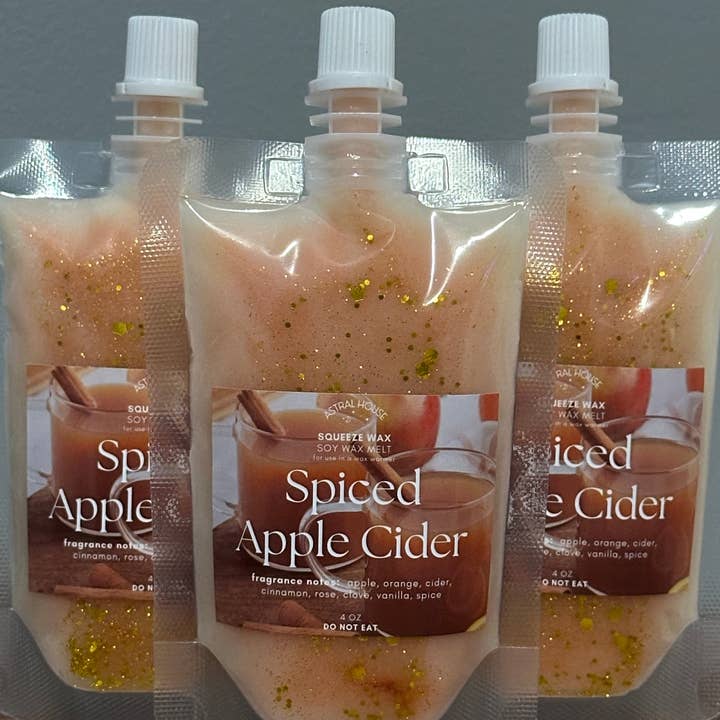 'Spiced Apple Cider' Squeezable Wax Melt for wholesale by Astral House Aromas