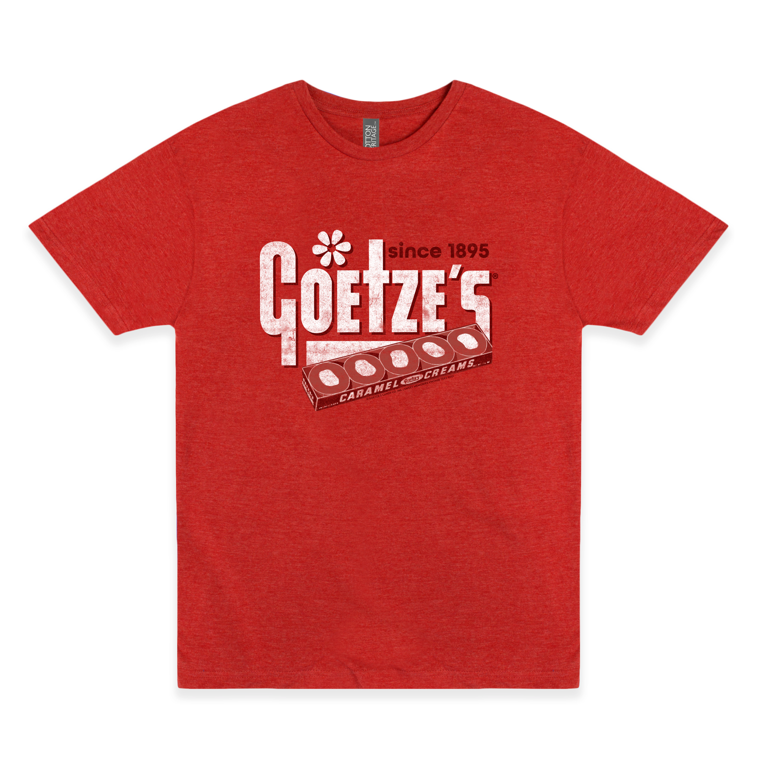 www.sweetvintagetees.com - Wholesale Screen Printed T-Shirt - Unisex - Goetze's® Caramel Creams | Vintage Advertisement Unisex Tee0