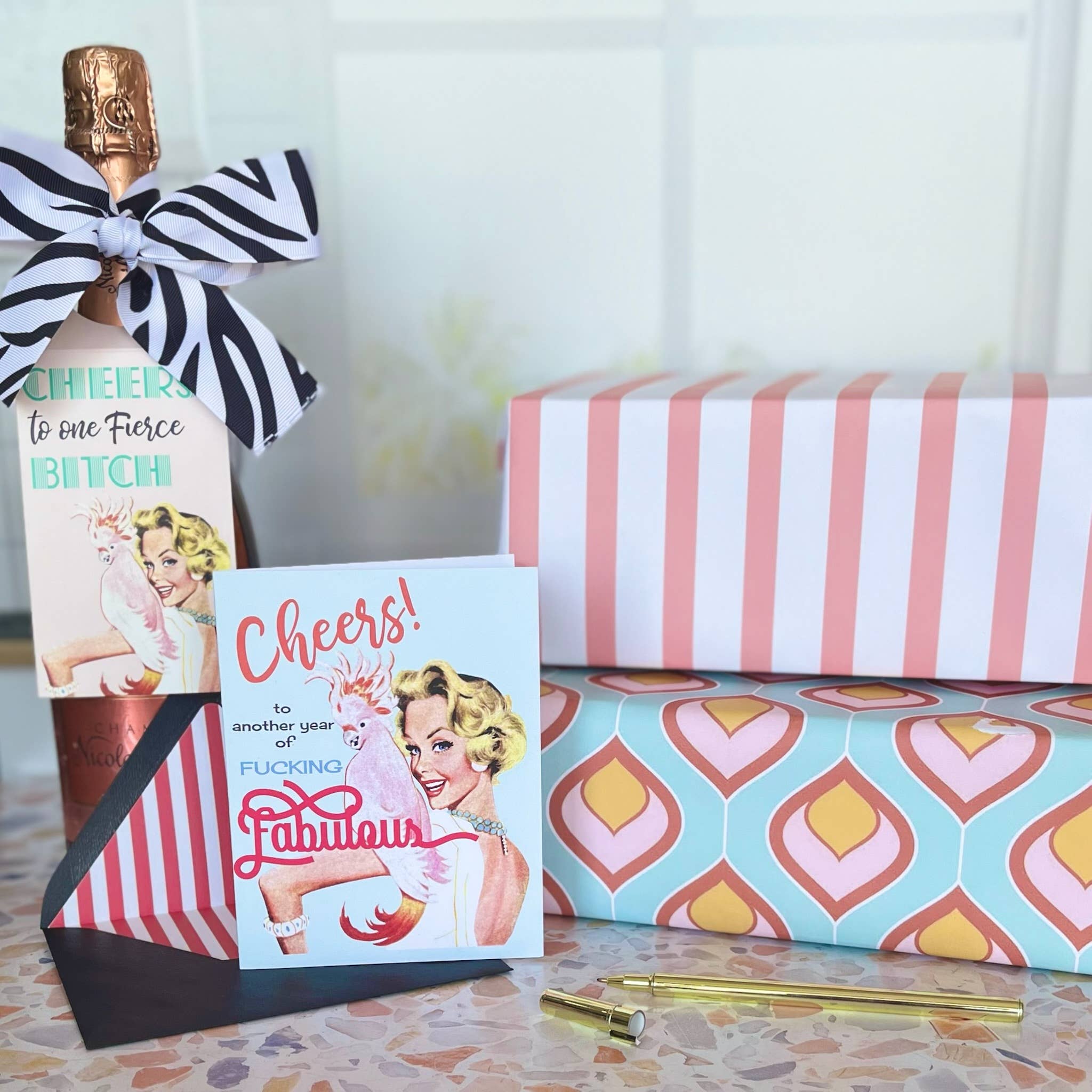 Mod Lounge Paper Company - Wholesale Birthday Card - Another Year of Fucking Fabulous Funny Birthday Card7