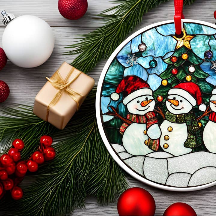 Ornamento Natalizio in Ceramica per la vendita all'ingrosso da parte di Stencil Art Canada